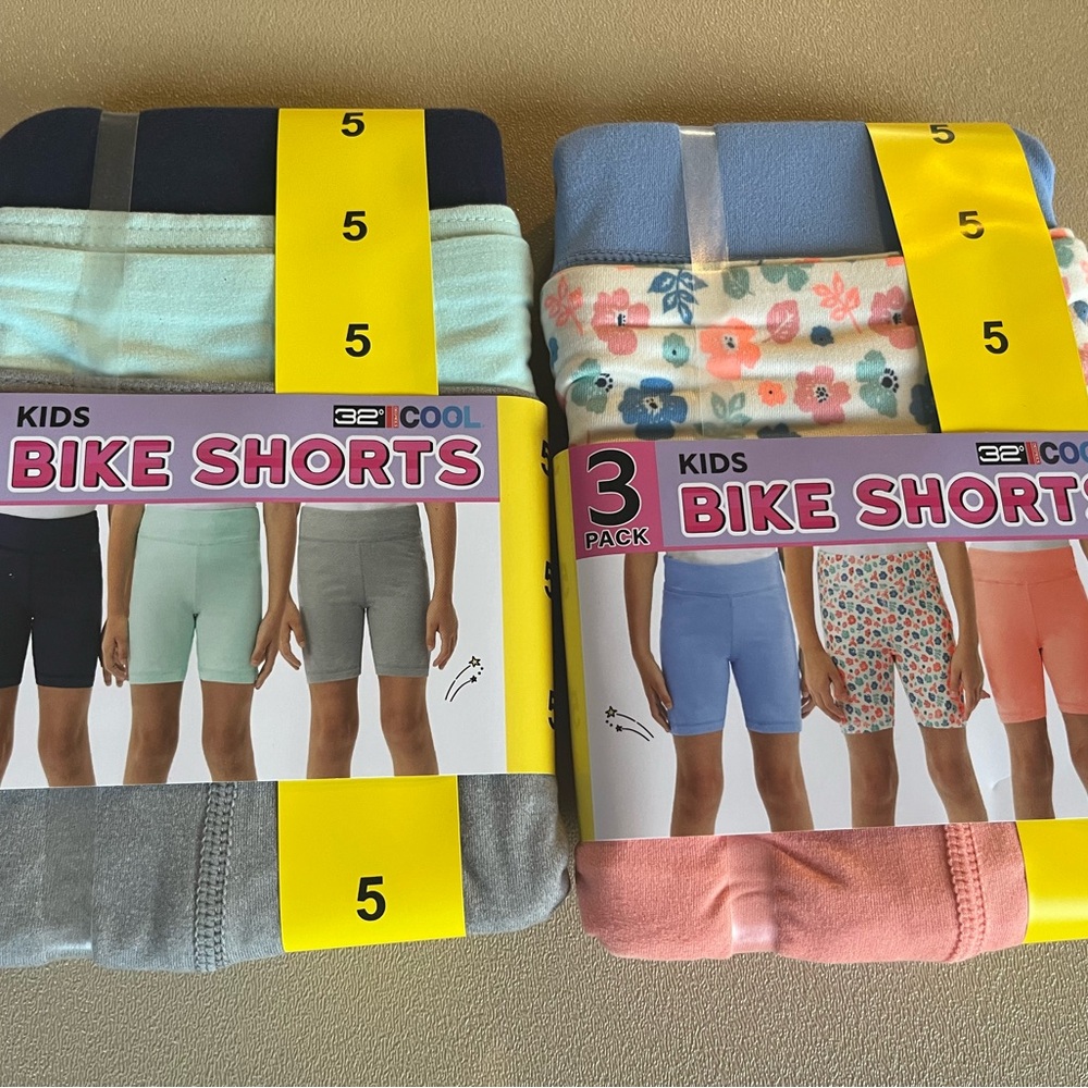 Brand New Girls Size 5 Bike Shorts